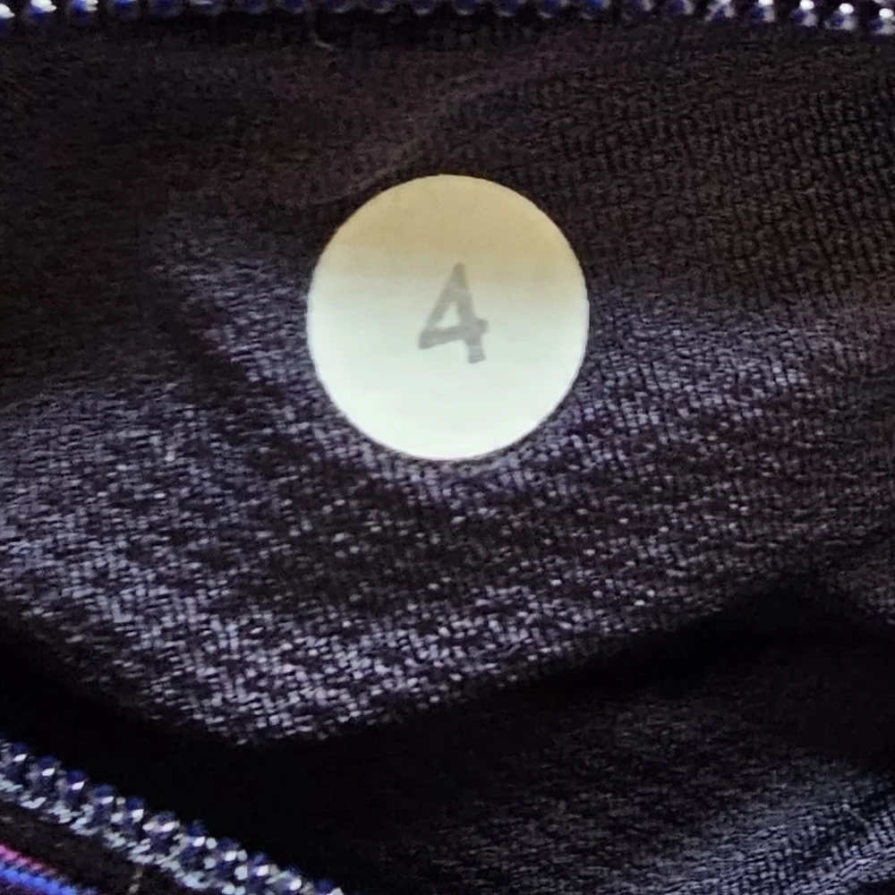 Lululemon Pace Rival Crop Leggings Space Dye Twist Ultra Violet Multi Size 4